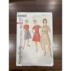 Simplicity Vintage 1960's Pattern #4563 Junior Misses Top and Skirt